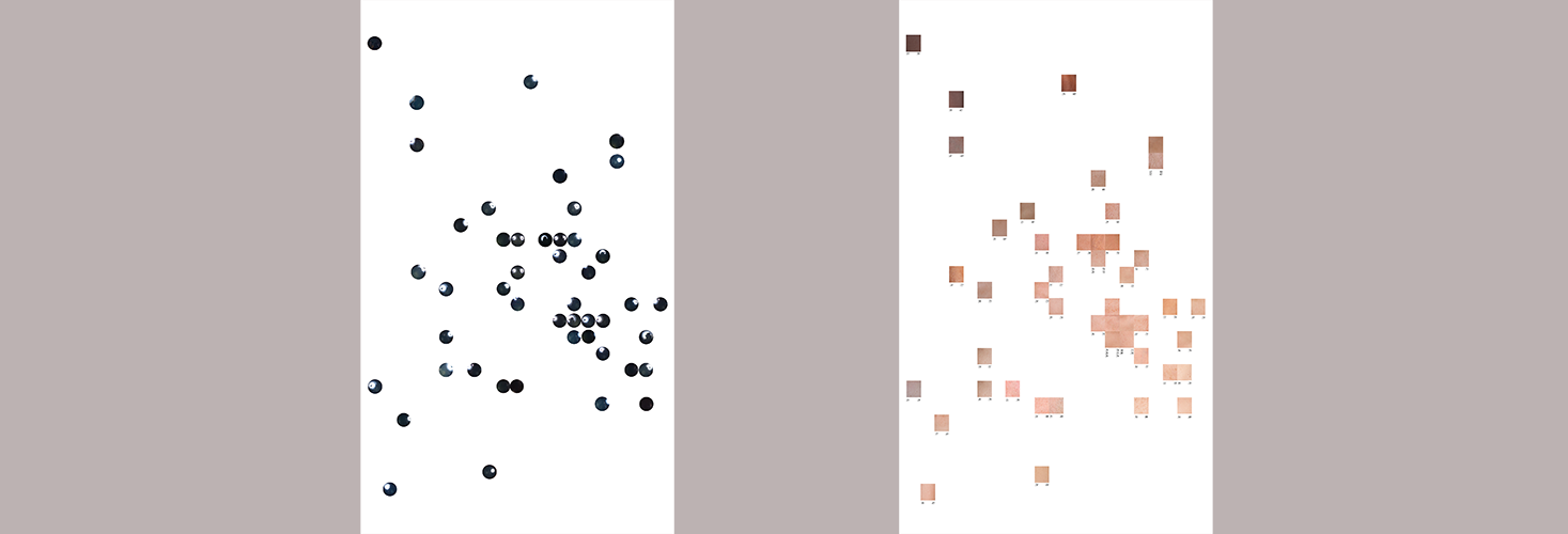 Image of two abstract photography pieces by artist Gabriella Willenz