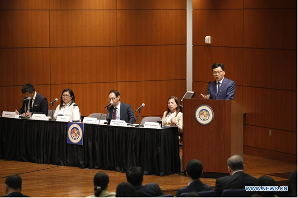 Image of Lt. Governor Eleni Kounalakis and others at the Assembly Committee on Asia/California Trade Investment Promotion