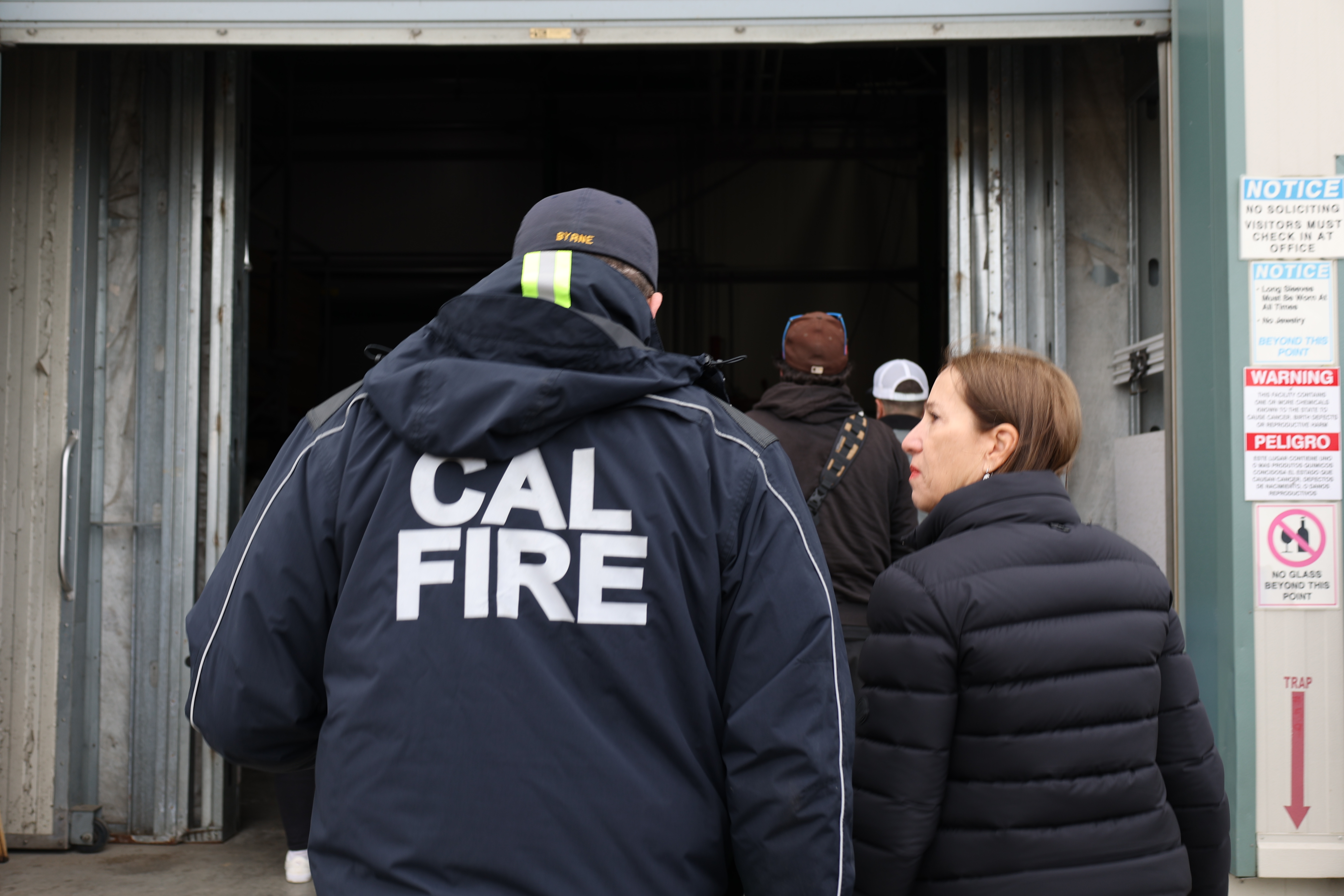 Image of Lt. Governor and CAL FIRE in Pajaro