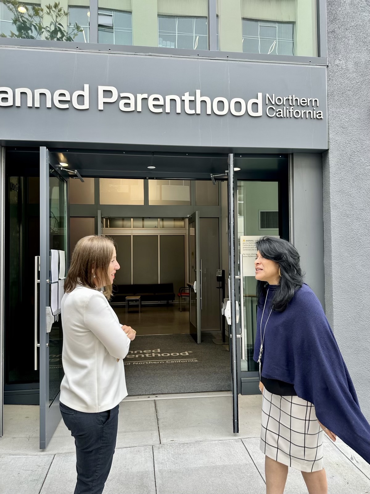 Image of Lt. Governor with CEO Gilda Gonzalez at new SF Planned Parenthood Event