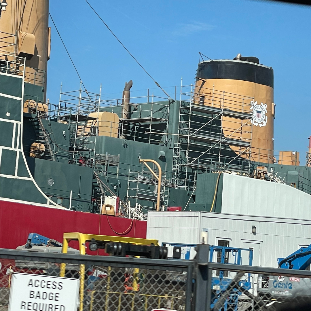Image of Mare Island's dry docs in the Marina
