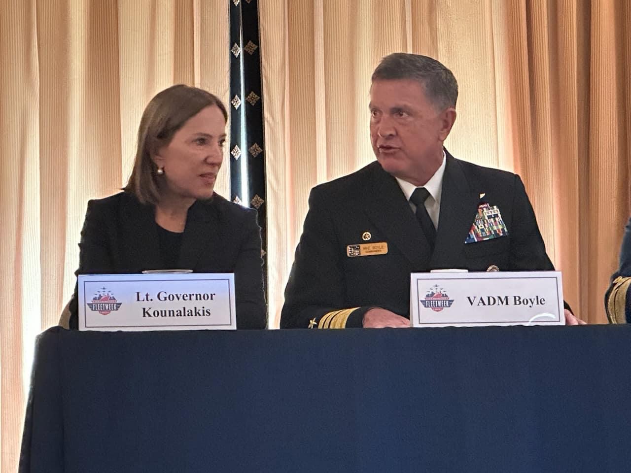 Image of Lt. Governor and Vice Admiral Michael Boyle at Fleet Week in San Francisco