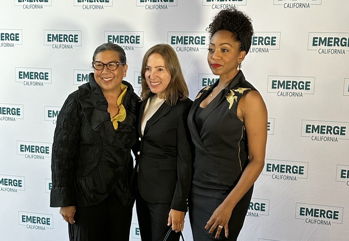 Image of Lieutenant Governor Kounalakis and State Controller Malia Cohen at Emerge California event