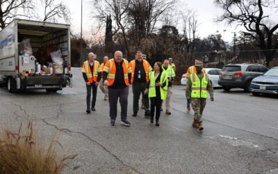 Lt. Governor Kounalakis Assesses Eaton Fire Damage & Overlooks Debris Cleanup Efforts